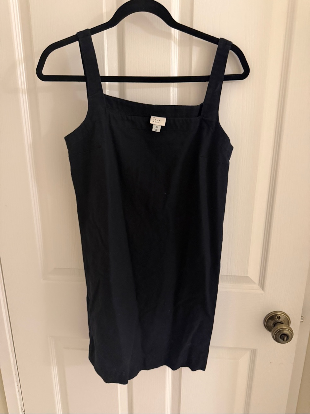 a new day Black Square-Neck Tank Dress